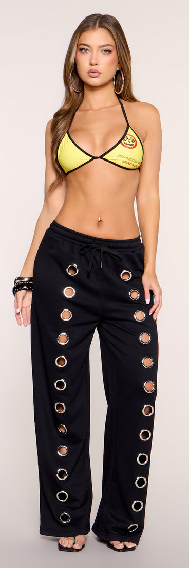 Ring It Up Grommet Sweat Pants