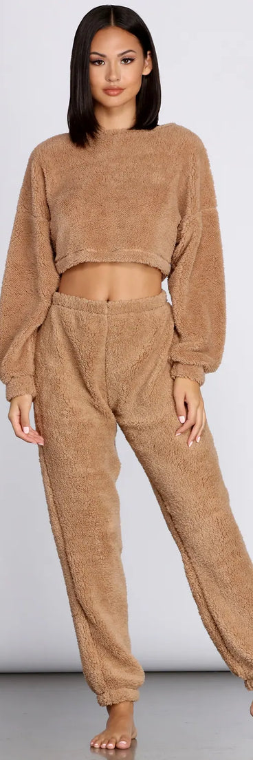 Cozier Than Ever Sherpa PJ Joggers