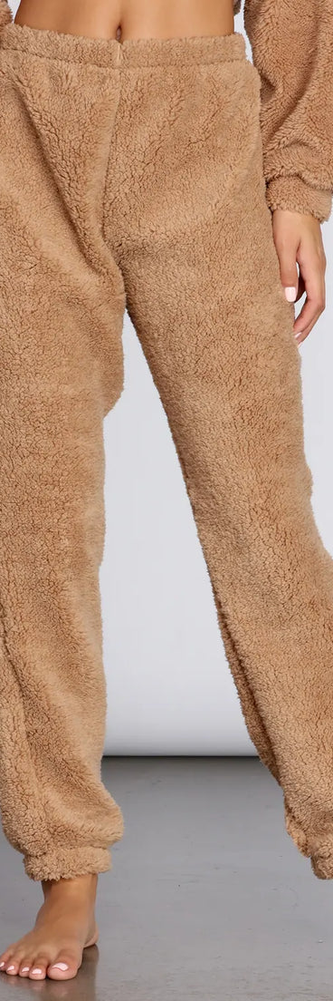Cozier Than Ever Sherpa PJ Joggers