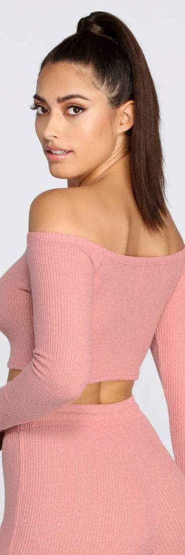 Slow Things Down Lounge Crop Top