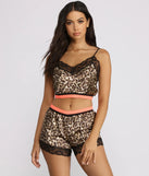 Feelin' Cute Pajama Satin Cami and Shorts