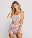 Feelin' Sassy Leopard Print Pajama Tank Top