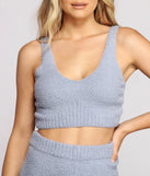 Chic Chenille Knit Pajama Tank