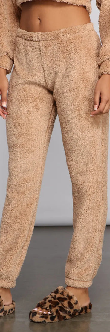 Cozy Cutie Sherpa Pajama Joggers
