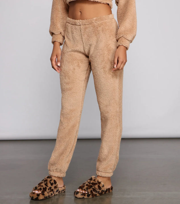 Cozy Cutie Sherpa Pajama Joggers
