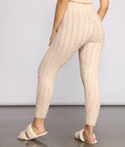 Cozy Moment Cable Knit Pajama Leggings