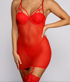 Mesmerizing Love Story Mesh Chemise and Panty Set