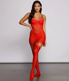 Mesmerizing Love Story Mesh Chemise and Panty Set