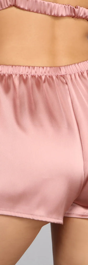 Dreaming of Luxe Satin Pajama Shorts