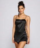 Bold Babe Cut Out Satin Slip