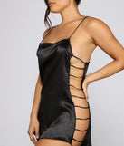 Bold Babe Cut Out Satin Slip