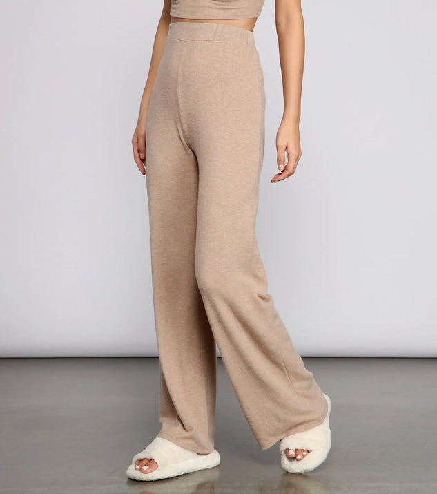 Taking Knit Easy Wide Leg Pajama Pants