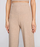 Taking Knit Easy Wide Leg Pajama Pants