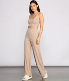 Taking Knit Easy Wide Leg Pajama Pants