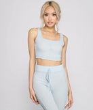 Chic And Chill Pajama Cropped Tank