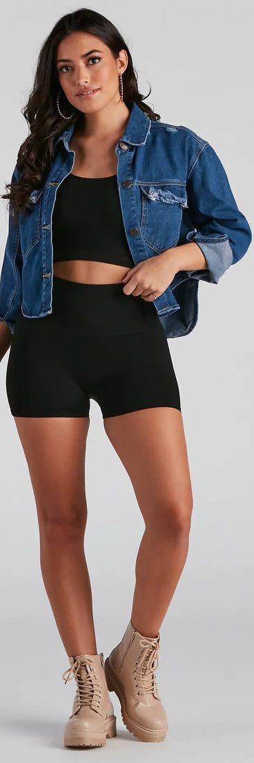 Chic And Seamless Lounge High Waist Shorts