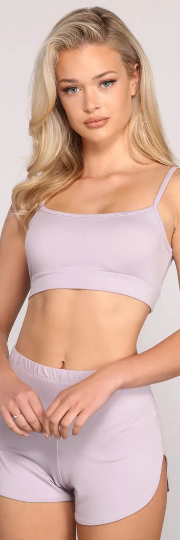 Hold On You Cropped Pajama Tank