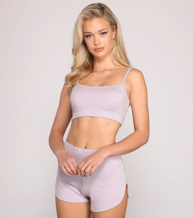Hold On You Cropped Pajama Tank