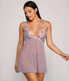 Darling Daisy Mesh Babydoll And Panty Set