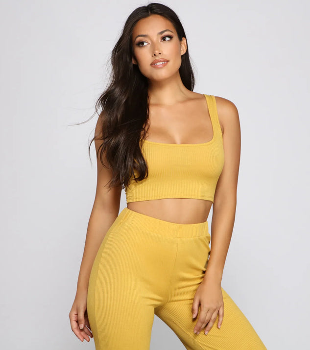 Chill Out Ribbed Pajama Tank