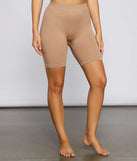 Chic And Seamless Ribbed Biker Shorts