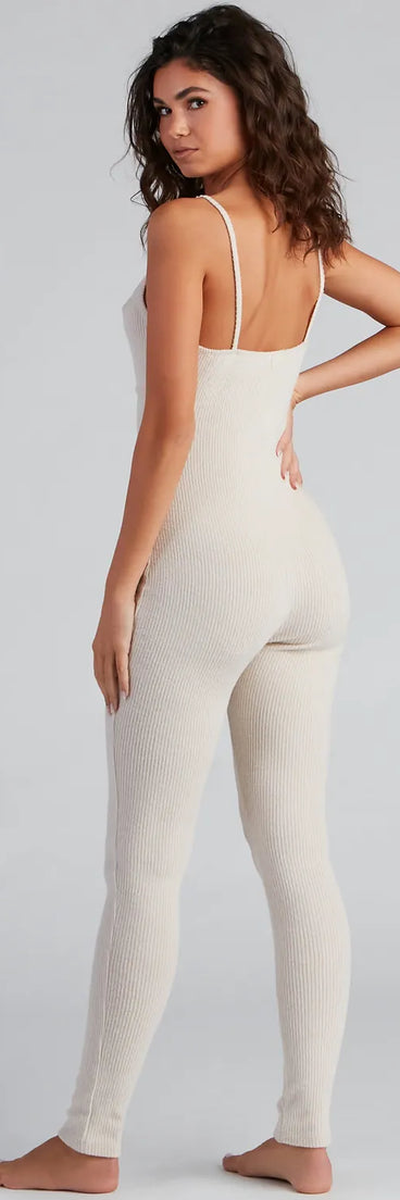 Cozy Must-Have Brushed Knit Jumpsuit