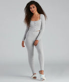 Stylishly Snug Henley Pajama Top