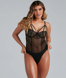 Set The Spark Lace Mesh Teddy