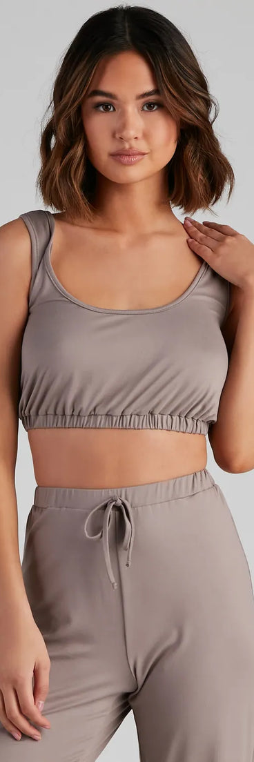 Chill Days Cropped Pajama Tank