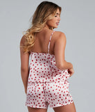 Sweet Vibes Satin Pajama Set
