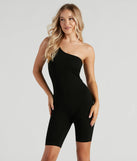 Trendy Girl Vibes One-Shoulder Romper