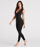 Effortless Essential Sleeveless V-Neck Catsuit