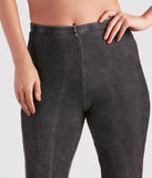 Chill Mood Ribbed Knit Flare-Leg Pants