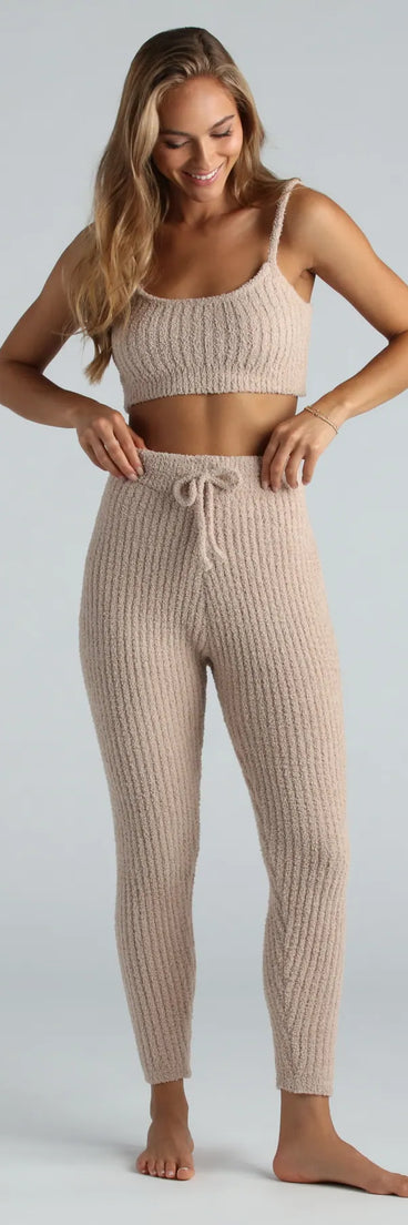 Feeling The Vibe High-Rise Chenille Joggers