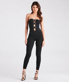 Alluring Glamour Rhinestone Cutout Catsuit