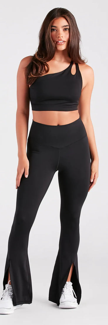 Weekend Loading Seamless Slit Flare Pants