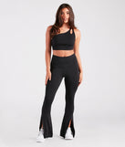 Weekend Loading Seamless Slit Flare Pants