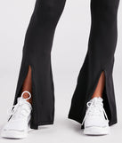 Weekend Loading Seamless Slit Flare Pants