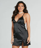 Oh-So-Sleek Satin Slip Chemise Dress