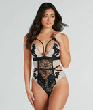 Living Fantasy Floral Lace Mesh Lingerie Teddy