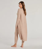 Cozy Layers Chenille Knit Long Sleeve Duster