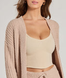 Cozy Layers Chenille Knit Long Sleeve Duster