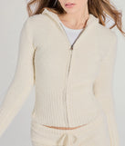 Chill Mode Chenille Knit Hoodie