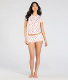 So Juicy Cherry Print Pajama Top