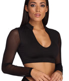 Mesh With It Swim Top