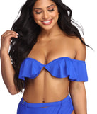Wave Babe Ruffle Swim Top
