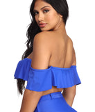 Wave Babe Ruffle Swim Top