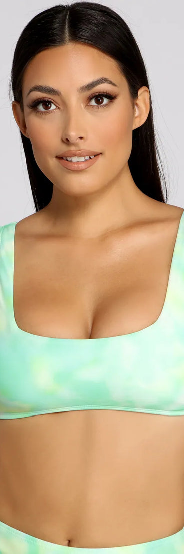 Retro Days Tie Dye Bikini Top