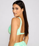 Retro Days Tie Dye Bikini Top