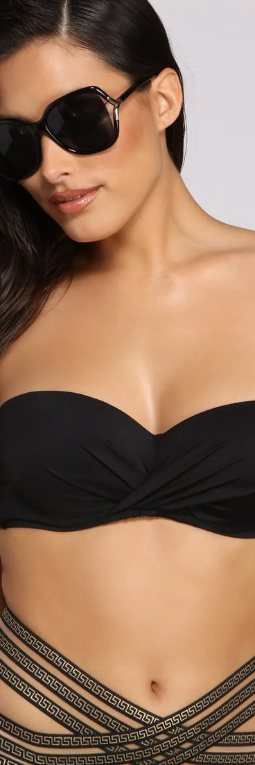 Classic Glamour Bandeau Bikini Top
